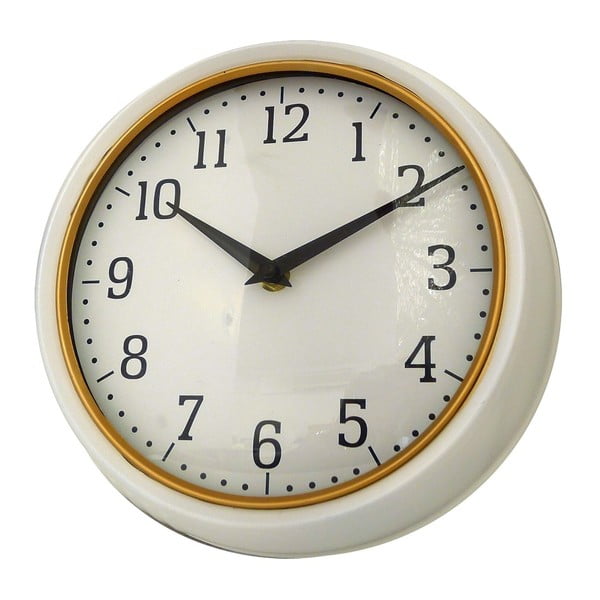 Hnědé nástěnné hodiny Maiko Reloj, ⌀ 24 cm