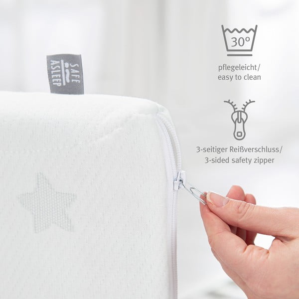 С пяна детски матрак със сменяем калъф 99x114 cm Safe Asleep® – Roba-image-1