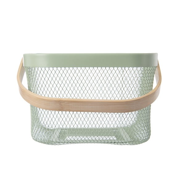 Телена метална кошница 24,5x24,5x30 cm Greenish – Orion-image-2
