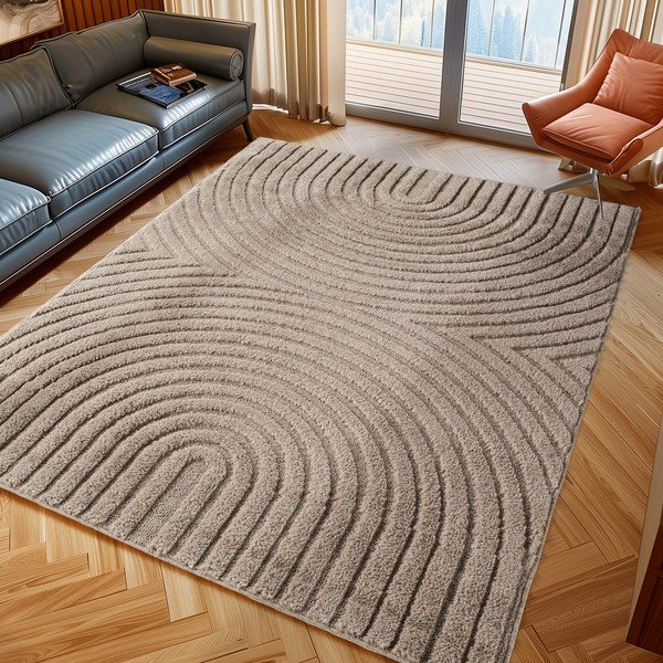 Бежов килим със смес от юта 200x290 cm Art 1122 – Ayyildiz Carpets-image-1