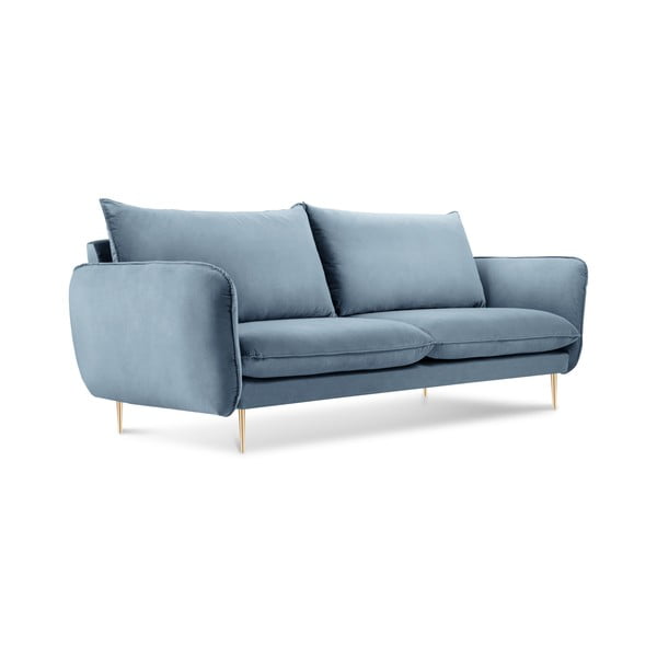 Бледосиньо кадифе, диван, 160 см Florence - Cosmopolitan Design