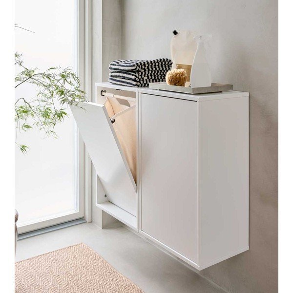 Бял стенен кош за пране Laundry Box – ReCollector-image-1