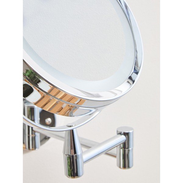 Козметично огледало със светлина/увеличително (увеличение 2x) 18x29 cm Cassini – Premier Housewares-image-3
