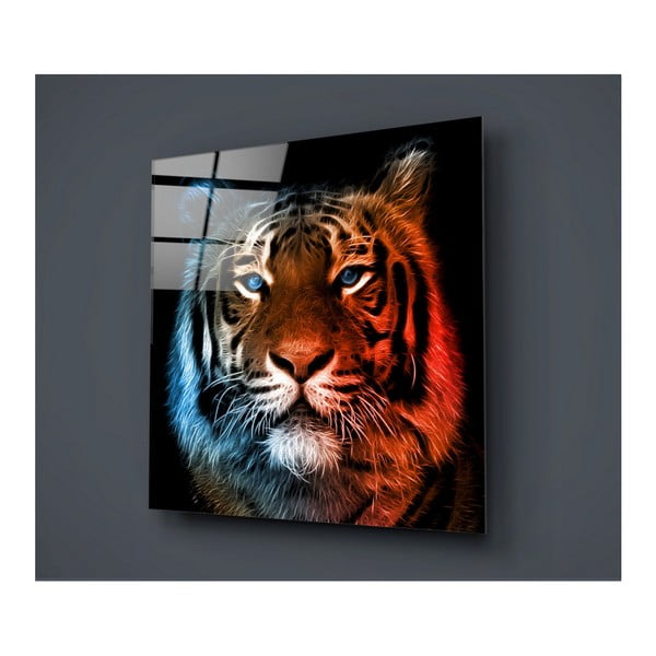 Картина върху стъкло Лъвче Цветно, 40 x 40 cm - Insigne