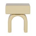 Светложълто гланцово нощно шкафче Zorel – WOOOD