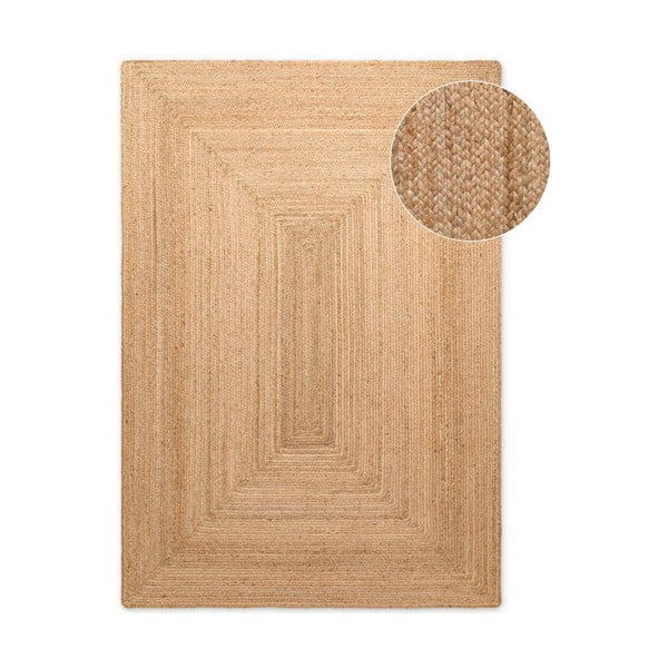 Двустранен ръчно изработен ютен килим в естествен цвят 120x180 cm Sharmila Natural Brown – Hanse Home