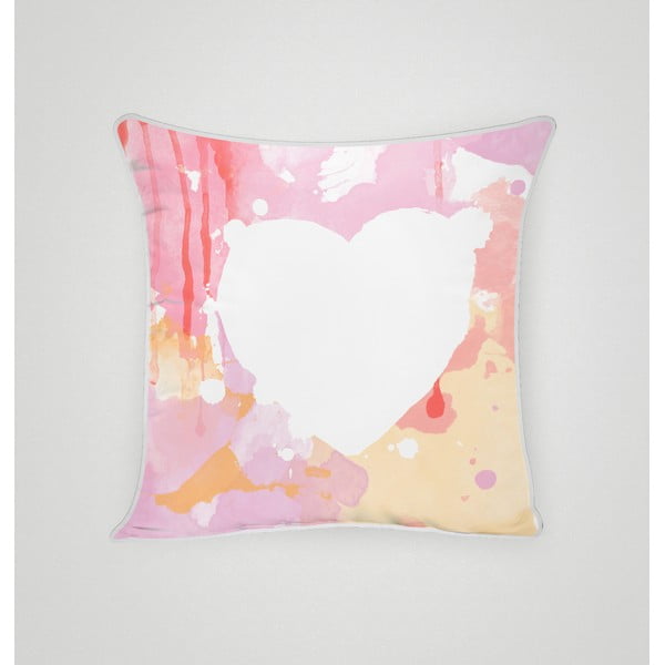 Povlak na polštář Pink Heart II, 45x45 cm