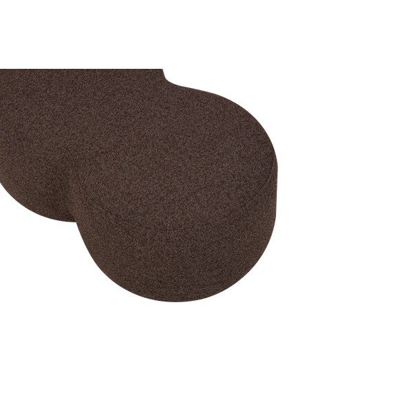 Тъмнокафява табуретка от прежда с примки от букле Umbo – noo.ma-image-3