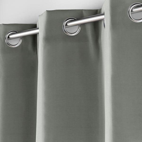 Сиво термо перде от микрофибър 135x180 cm Micropolar – douceur d'intérieur-image-1