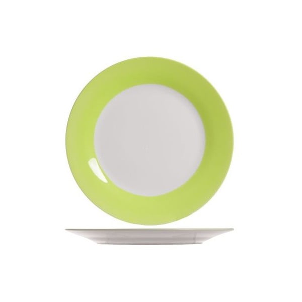 Set čtyř talířů, 27 cm, zelený