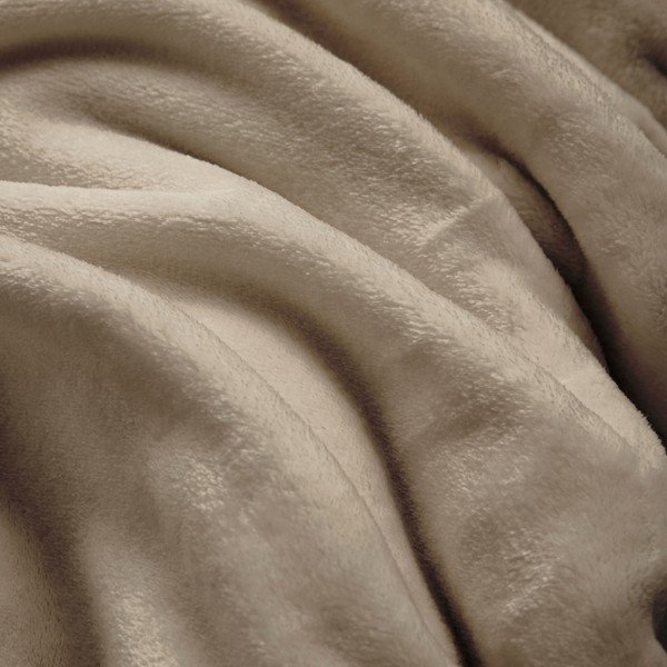 Кафяво-сиво одеяло от микрофланела 220x240 cm Flanou – douceur d'intérieur-image-2