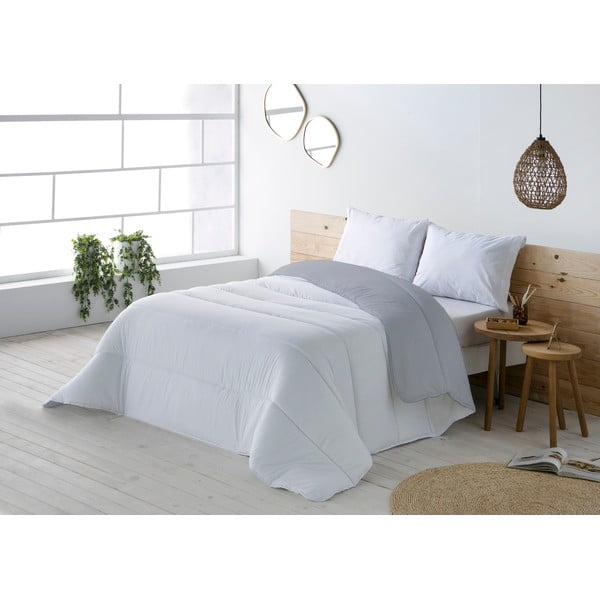 Сиво-бяла покривка за двойно легло Hedy, 270 x 180 cm - Boheme-image-1