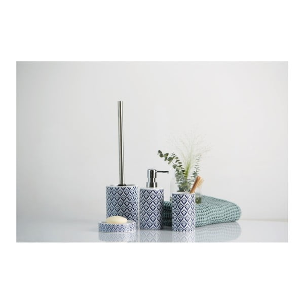 Синя керамична чаша за четки за зъби Lorca - Wenko-image-3