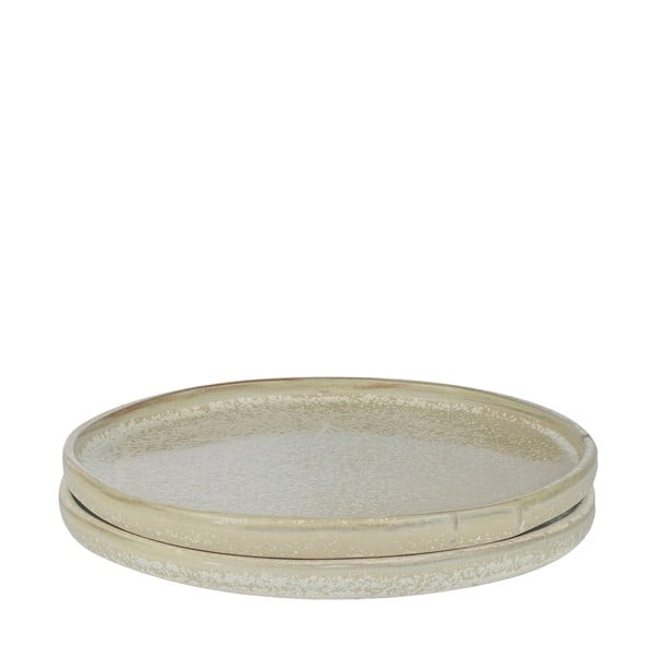 Бежови чинии в комплект от 2 бр. от камък ø 20 cm Sand Grain - Mette Ditmer Denmark