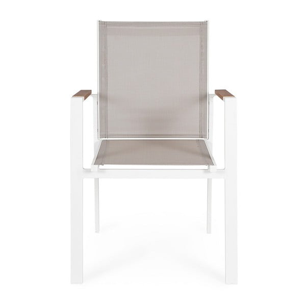 Бели градински столове в комплект от 4 бр. метални Heta   – Bizzotto-image-1