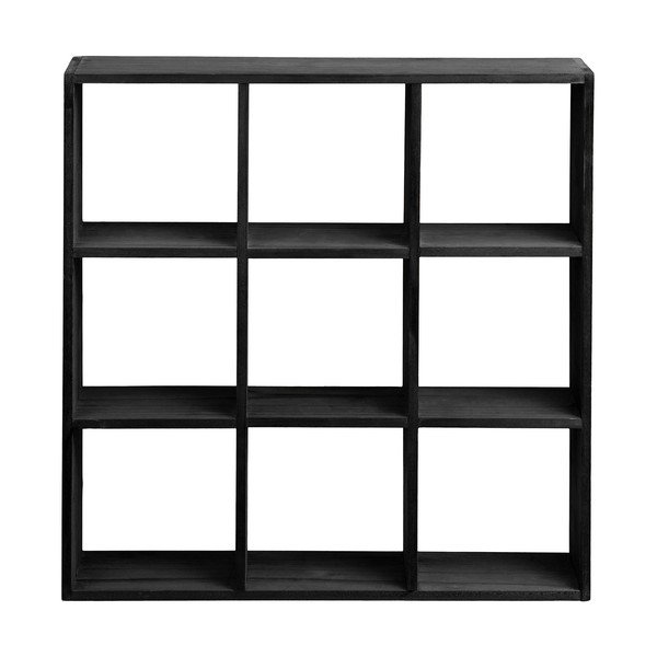 Черен на няколко нива стенен рафт от масивен бор 46 cm Moss – House Nordic-image-3