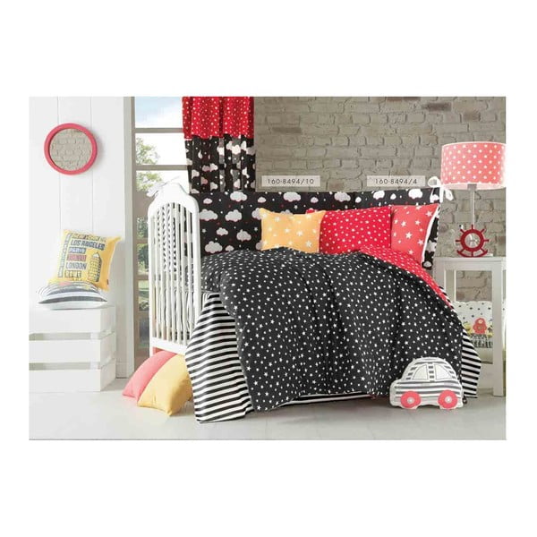 Червена бебешка възглавница с памук Mike & Co. NEW YORK Възглавница играчка Панда, 25 x 36 cm - Mike & Co. NEW YORK-image-2