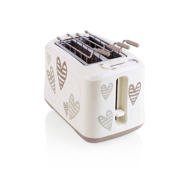 Toaster s motivy srdíček z nerezové oceli Brandani-image-1