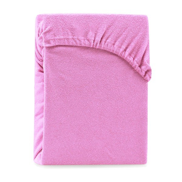 Розов еластичен чаршаф с високо съдържание на памук , 100/120 x 200 cm Ruby - AmeliaHome-image-2