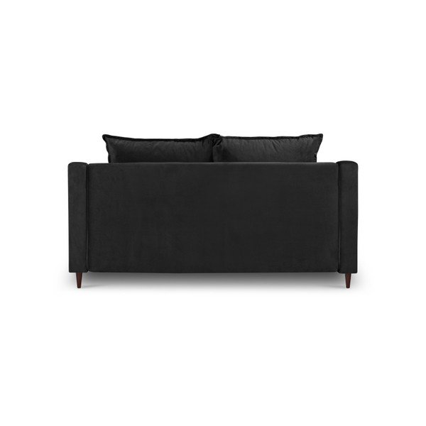 Диван от черно кадифе Freesia, 150 cm - Mazzini Sofas-image-3