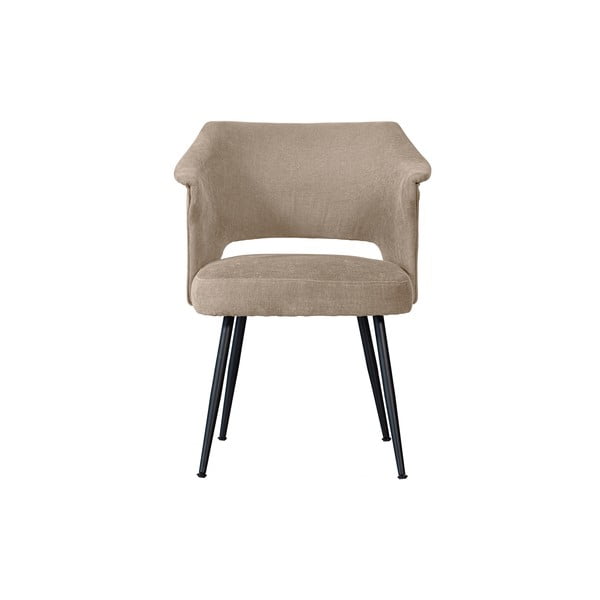 Бежови кадифени трапезни столове в комплект от 2 Sits - Basiclabel-image-2