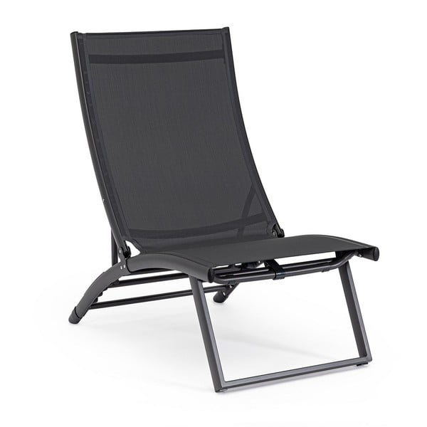Антрацитен градински шезлонг метален Taylor – Bizzotto