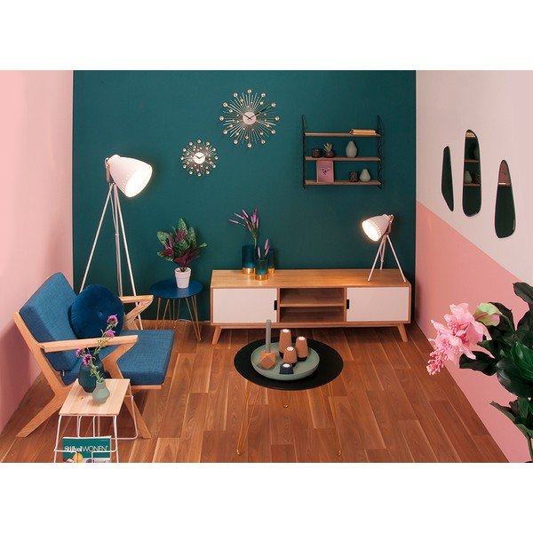 Метален рафт с дървени рафтове Zig Zag - PT LIVING-image-4