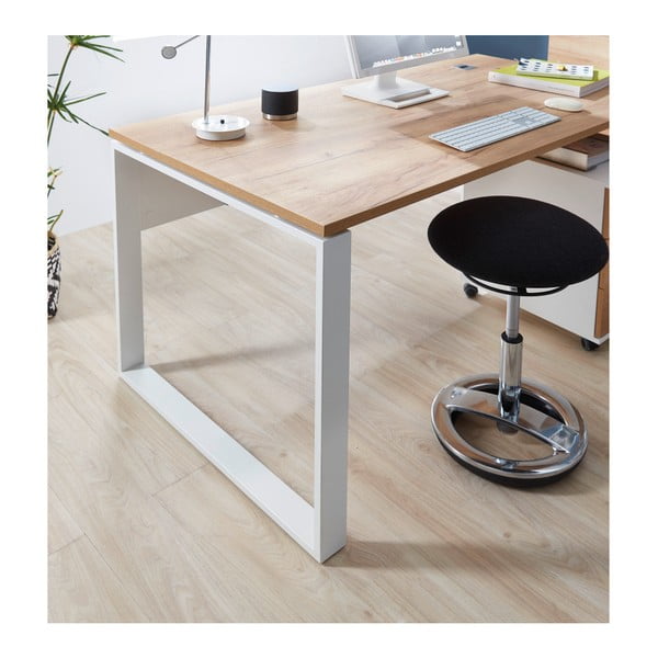 Работна маса от дъб 158x79 cm Lioni - Germania-image-1