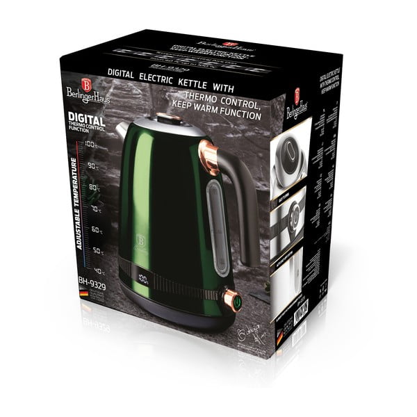 Зелен чайник 1,7 л Emerald Collection - BerlingerHaus-image-4