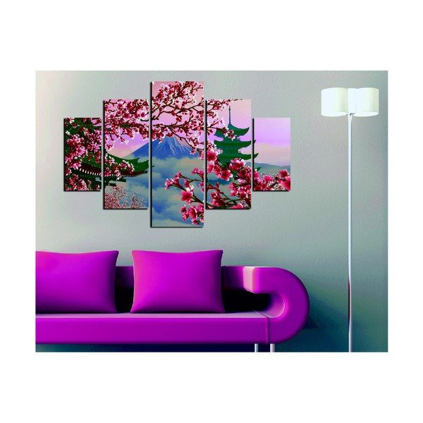 Картина от няколко части Изглед от Япония, 92 x 56 cm - Wallity-image-1