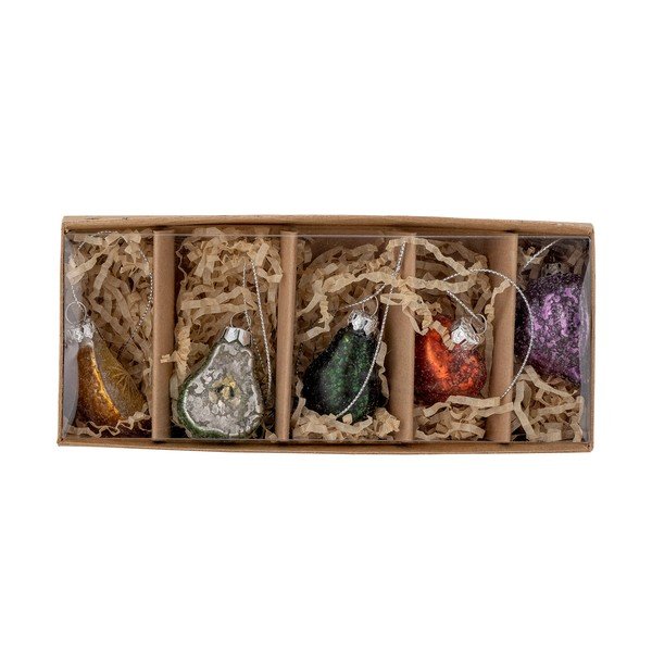 Стъклени коледни украси в комплект от 5 бр. 5,5 cm Finka – Bloomingville-image-2