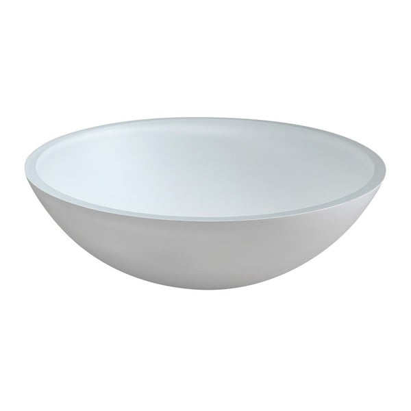 Бяла стъклена кръгла мивка ø 42 cm Telica – Sapho-image-3