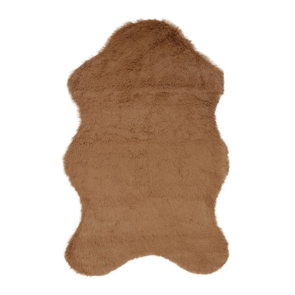 Кафяв килим от изкуствена кожа Pelus Brown, 60 x 90 cm - Unknown
