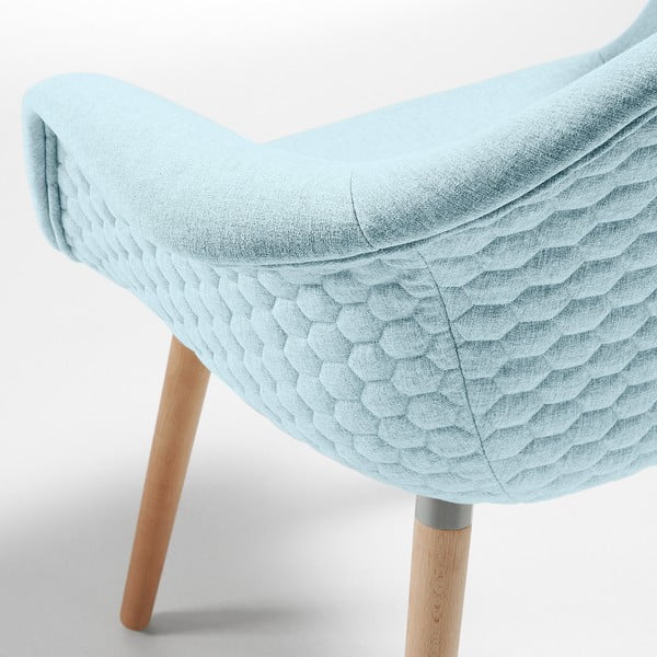 Světle modré křeslo La Forma Kenna-image-3