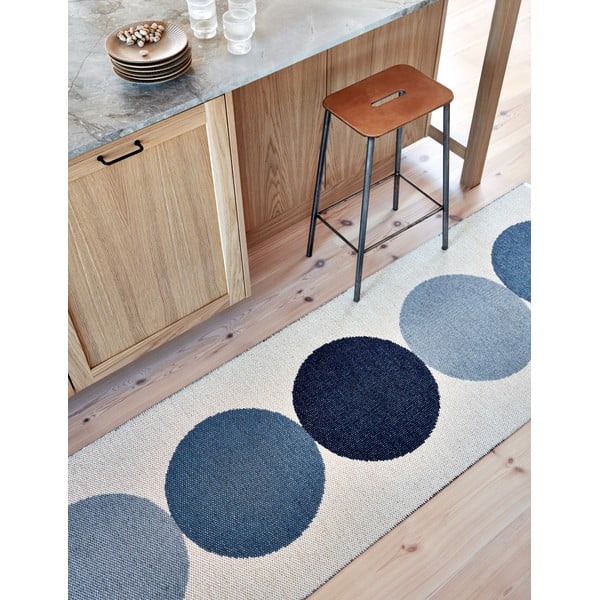 Синя и кремава пътека за открито и закрито 70x280 cm Otto Sky – Pappelina-image-1