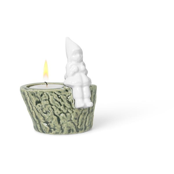 Коледен свещник, изработен от порцелан и фаянс, с дължина 8,5 см Christmas Tales - Kähler Design-image-4
