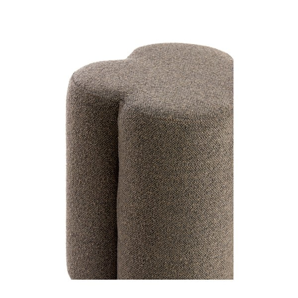 Кафява табуретка от плат букле Nalani – Light & Living-image-3