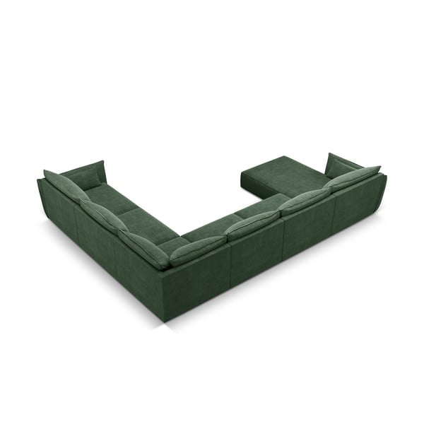 Тъмнозелен ъглов диван (десен ъгъл) Vanda - Mazzini Sofas-image-3