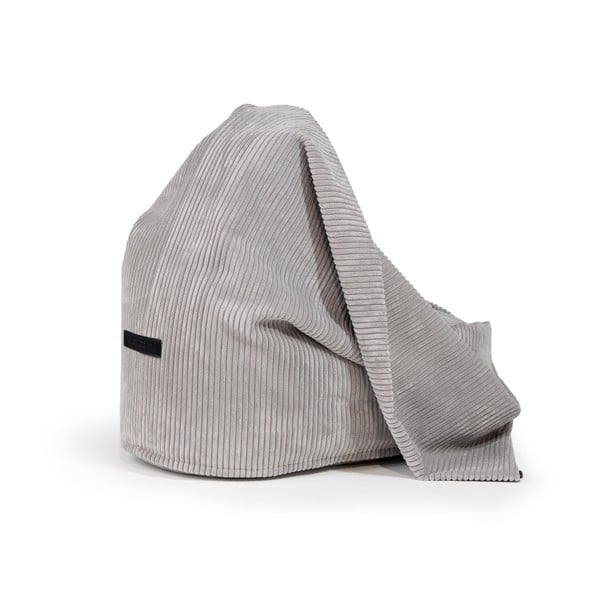 Кремав детски пуф от рипсено кадифе Cocoon 100 – SLOWDOWN-image-4