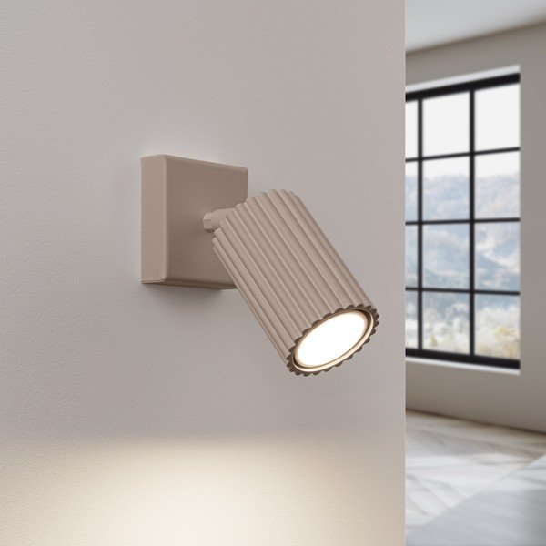 Кафяво-сив метален прожектор 8x16 cm Gleam – Sollux-image-1