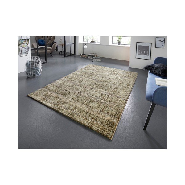 Зелен и кремав килим Arty Gonesse, 160 x 230 cm - Elle Decoration-image-1