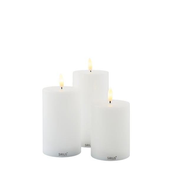 Бели светлинни декорации в комплект от 3 Sille Exclusive - Sirius