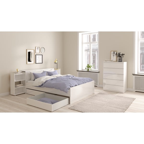 Бяла табла за легло 145x80 cm Naia – Tvilum-image-1