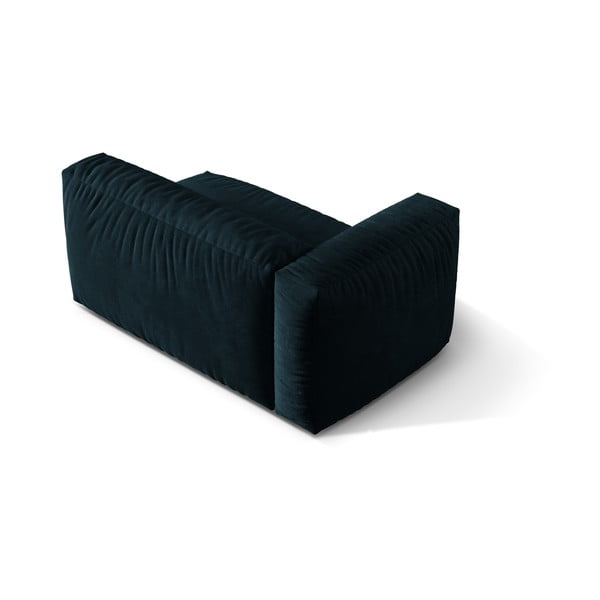 Тъмносин кадифен модул за диван (ляв ъгъл) Martina – Micadoni -image-2