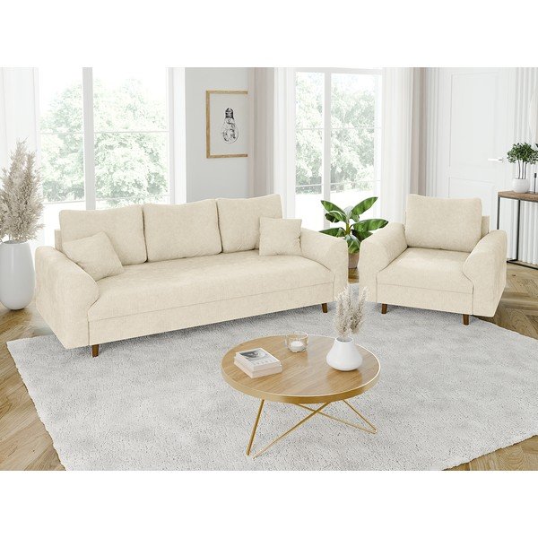 Бежов диван 210 cm Ariella – Ropez-image-4