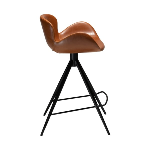 Коняк кафяв бар стол от изкуствена кожа DAN-FORM Дания , височина 87 cm Gaia - DAN-FORM Denmark-image-4