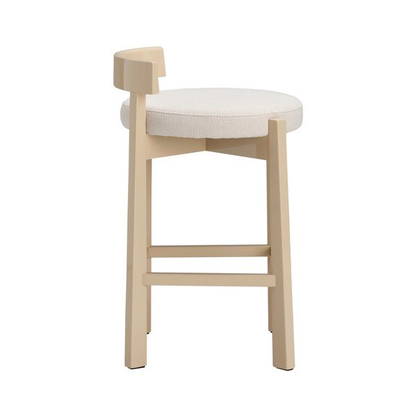 Бежов тапициран бар стол (височина на седалката 66 cm) Hugg – Ellos Home-image-3