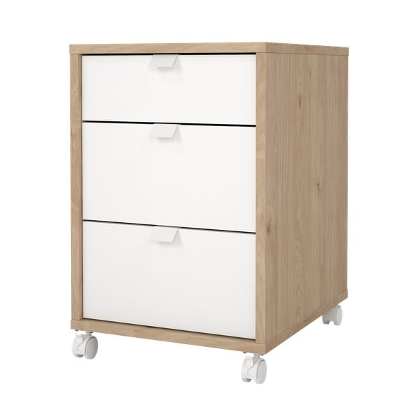 Шкаф в дъбов декор в бял и естествен цвят 41x61 cm Sign - Tvilum-image-3