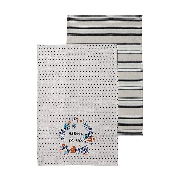 Комплект от 2 памучни кухненски кърпи Aimer, 45 x 70 cm - Ladelle