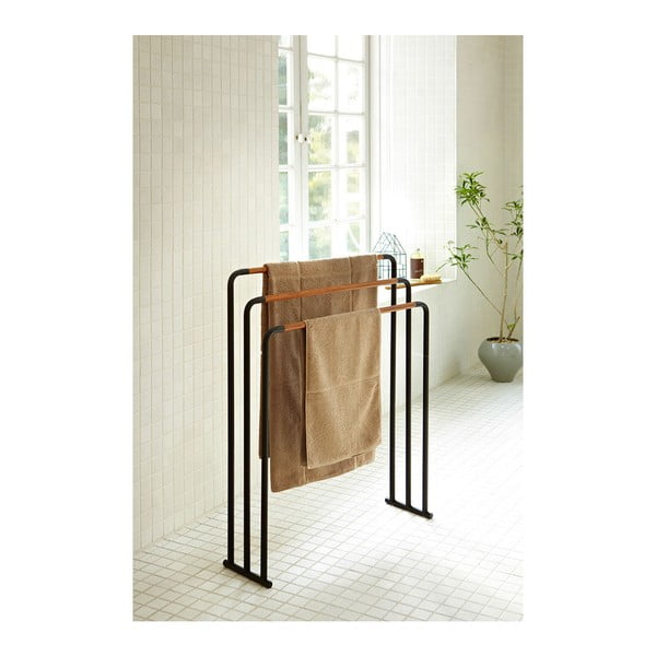 Черна стойка за кърпи Plane - YAMAZAKI-image-2